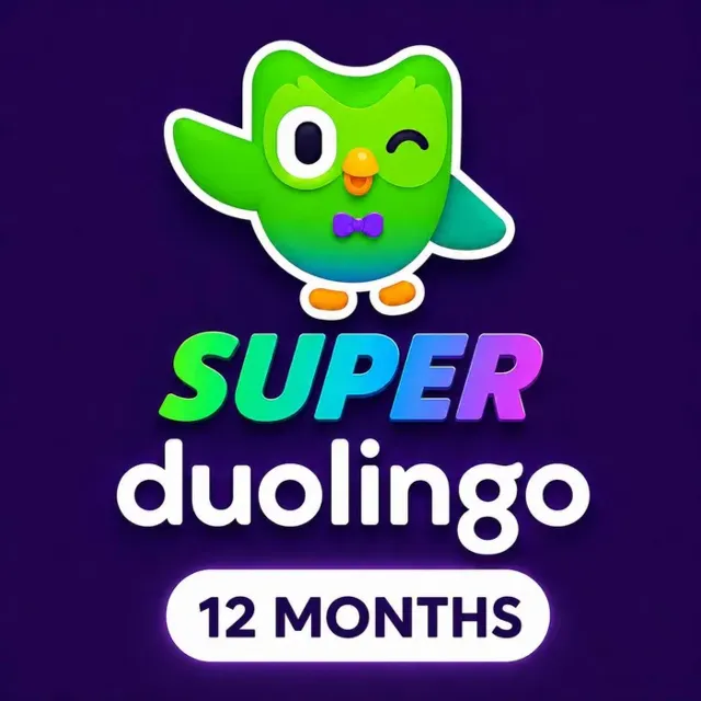 Duolingo SUPER - Подписка на ваш аккаунт 12 месяцев