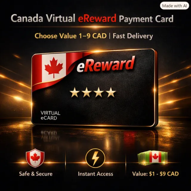 🇨🇦 Канада Виртуальная Карта eReward Payment Card | Номинал 1-9 CAD | Быстро