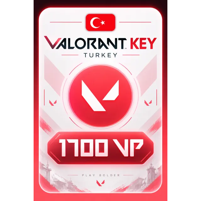 1700 VP VALORANT ТУРЦИЯ КЛЮЧ ВАЛОРАНТ ПОПОЛНЕНИЕ