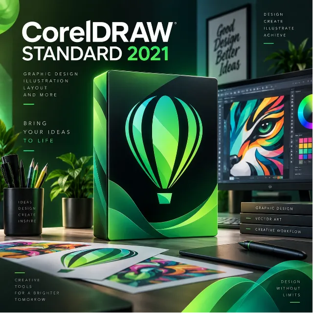 CorelDRAW Standard 2021 Ключ - 1 Устройство Постоянная Активация - Global