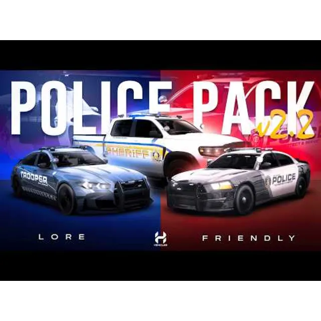 HV Lore-Friendly Police Vehicles Pack v2.2 | callsigns system | Fivem vehicles