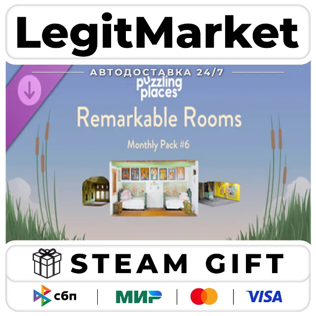 DLC Puzzling Places - Monthly Pack #6 - Remarkable Rooms / Steam АВТО / РУ + МИР
