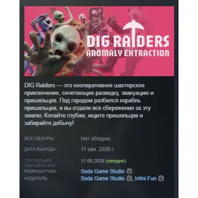 DIG Raiders: Anomaly Extraction АВТОДОСТАВКА STEAM GLOBAL МГНОВЕННО ЛИЦЕНЗИЯ