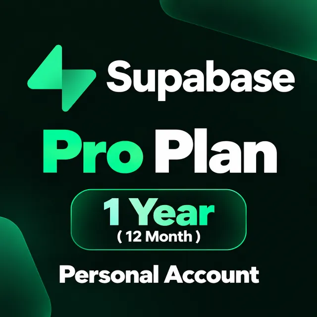 Supabase Pro — персональный аккаунт на 1 год (12 месяцев) | Доставка на электронную п