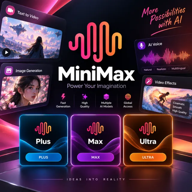 MiniMax AI Plus/Max/Ultra 1-12M, Credits Top-up | ПОЛНАЯ ГАРАНТИЯ
