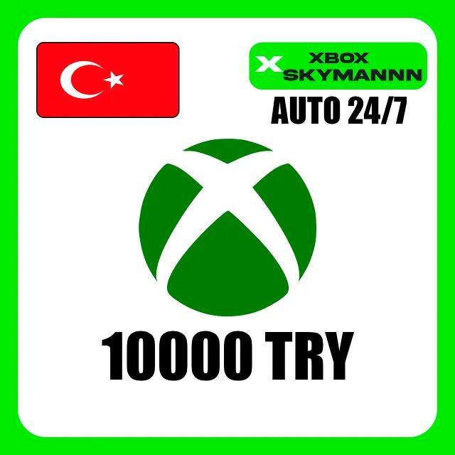XBOX LIVE 10000 TRY ТУРЦИЯ КАРТА ПОПОЛНЕНИЯ АВТО 24/7