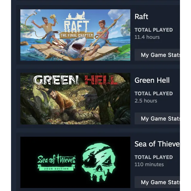 [6 в 1] ✮ Игры в Steam общей стоимостью $190 💎 Sea of ​​Thieves ✮ Raft ✮ Green Hell