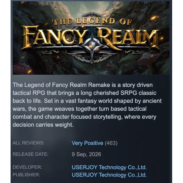GLOBAL | The Legend of Fancy Realm Remake | STEAM KEY