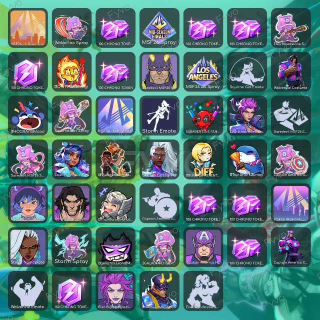 Marvel Rivals〖TWITCH DROPS / ТВИЧ ДРОПС〗47+ НАГРАД • ПРЕДМЕТЫ • СКИНЫ