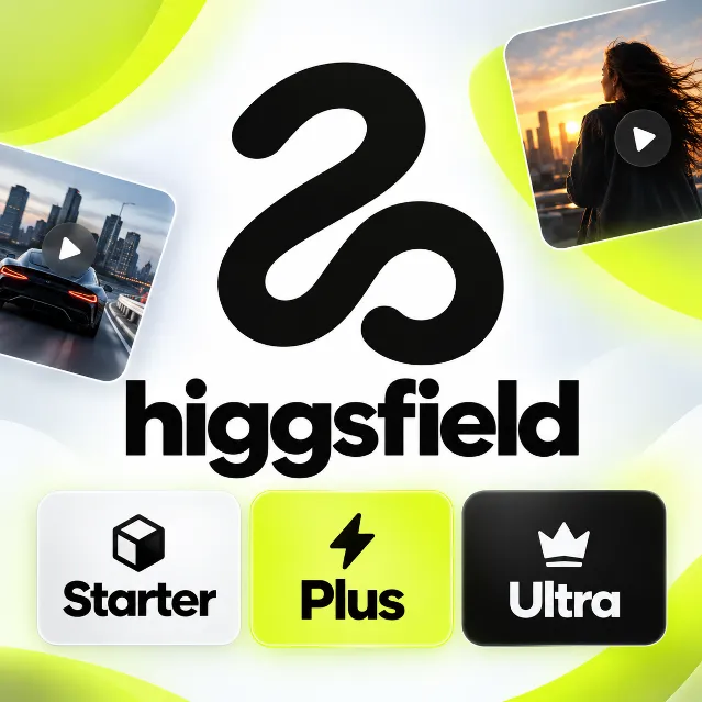 Higgsfield AI - Starter / Plus / Ultra 1-12M | ПОЛНАЯ ГАРАНТИЯ