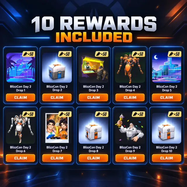 Overwatch 2 — BlizzCon Day 2 Twitch Drops | 10 наград | Twitch аккаунт