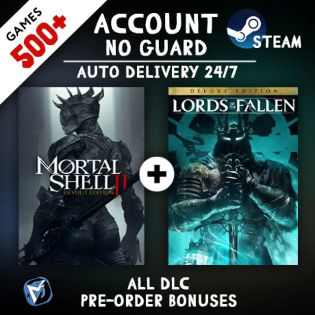 Lords of the Fallen Deluxe Edition (2023) + Mortal Shell II + 500 ИГР STEAM АККАУНТ
