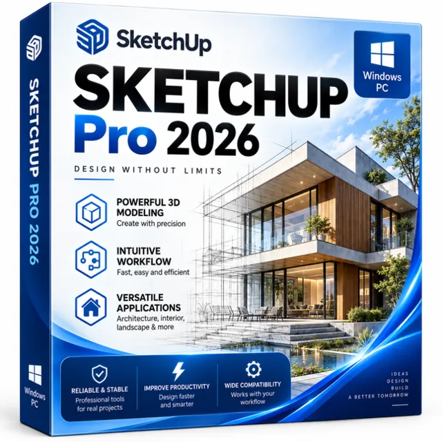 SketchUp Pro 2026 для Windows | Пожизненная лицензия | Мгновенная доставка