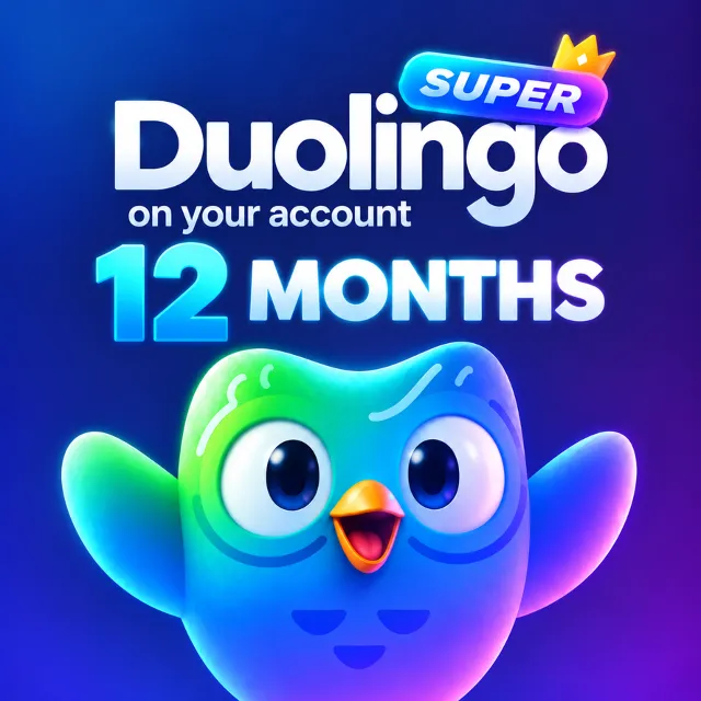 Duolingo Super 12 месяцев | Мгновенная доставка | Без карты | Активация в один клик