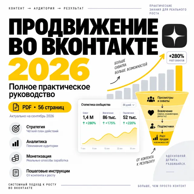 Продвижение во ВКонтакте 2026