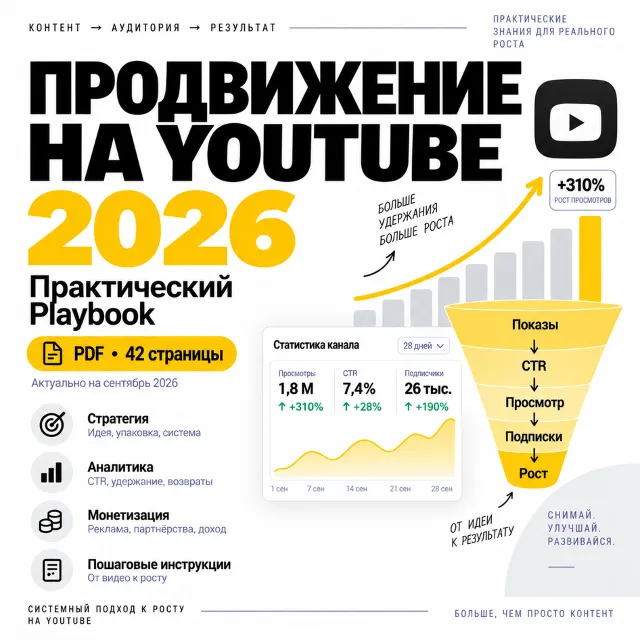 Продвижение на YouTube 2026