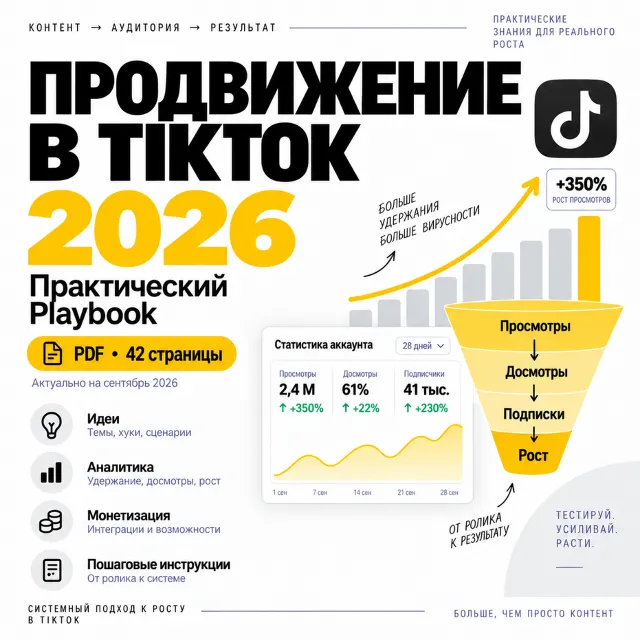 Продвижение в TikTok 2026