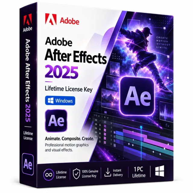 Adobe After Effects 2025  Бессрочная лицензия | Windows PC