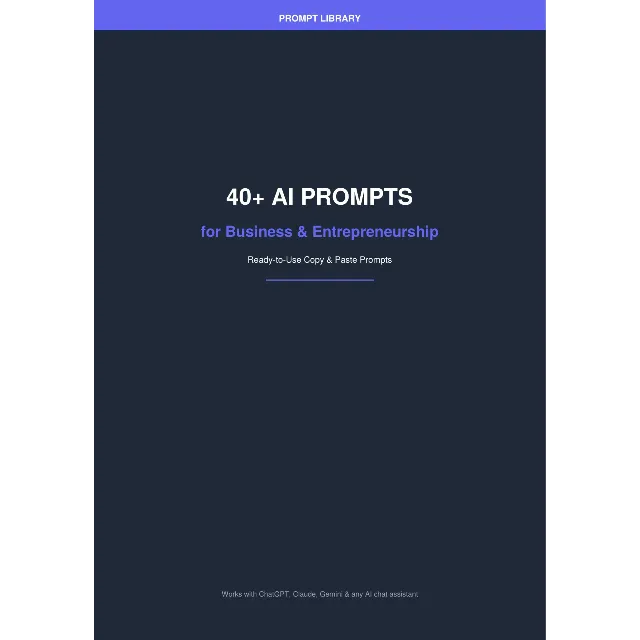 40 промптов для ИИ: бизнес и предпринимательство (ChatGPT, Claude)