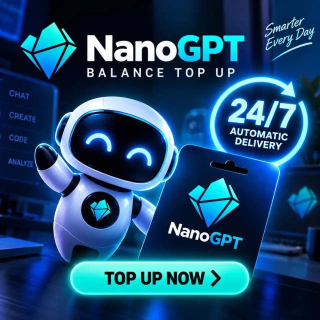 [Auto Delivery] Пополнение баланса NanoGPT 24/7