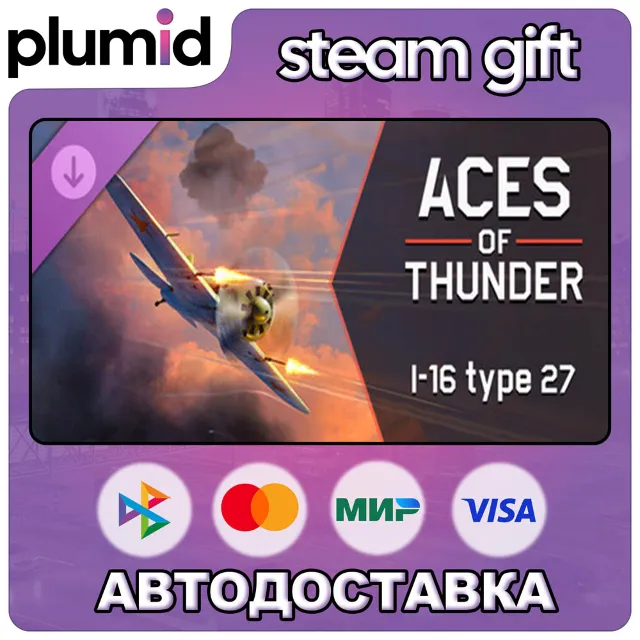 DLC Aces of Thunder - I-16 type 27 Steam Gift / Россия + МИР / АВТО