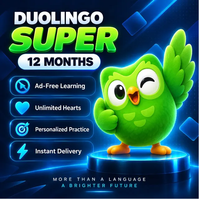 ⚡24/7 | АВТО | Duolingo Super на 12 месяцев | Без входа в систему | ГАРАНТИЯ