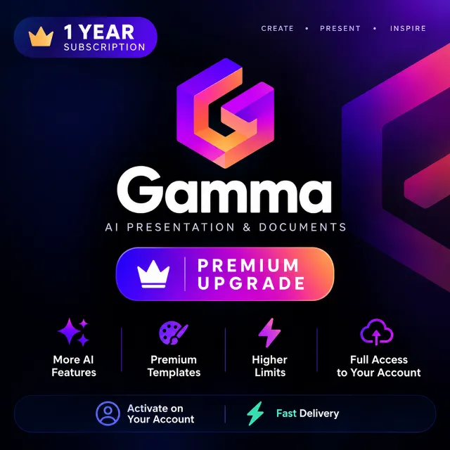 Gamma Pro (1 год) | Премиум-апгрейд | Активация на вашем аккаунте | Быстрая доставка