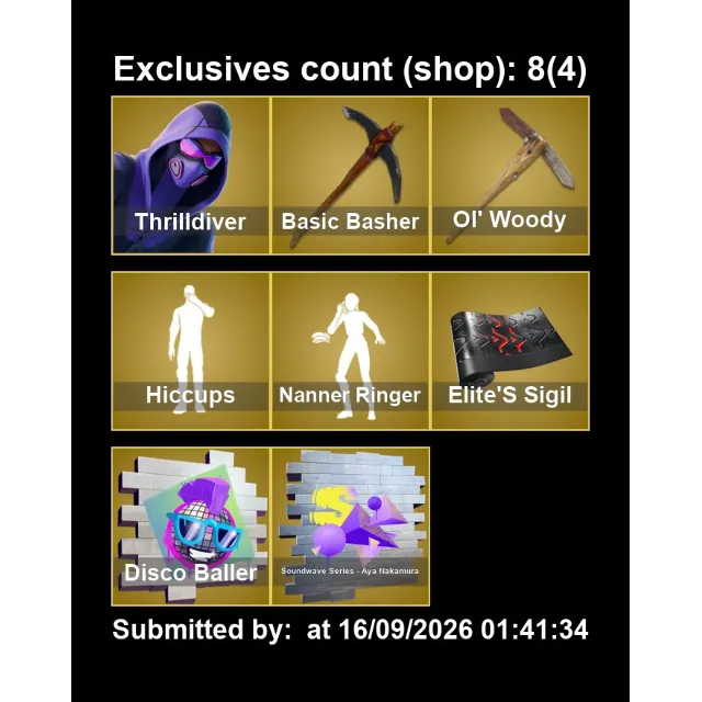 Мгновенный доступ • FN (все платформы) • 271 skins • 1750 VB • Полный доступ