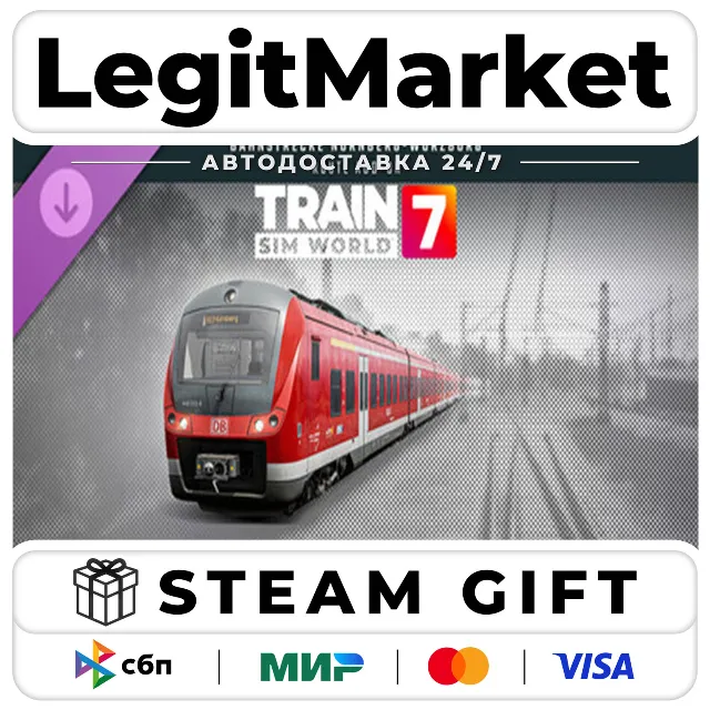 DLC Train Sim World 7: Bahnstrecke Nürnberg - Würzburg Route Add-On / Steam АВТО / РУ