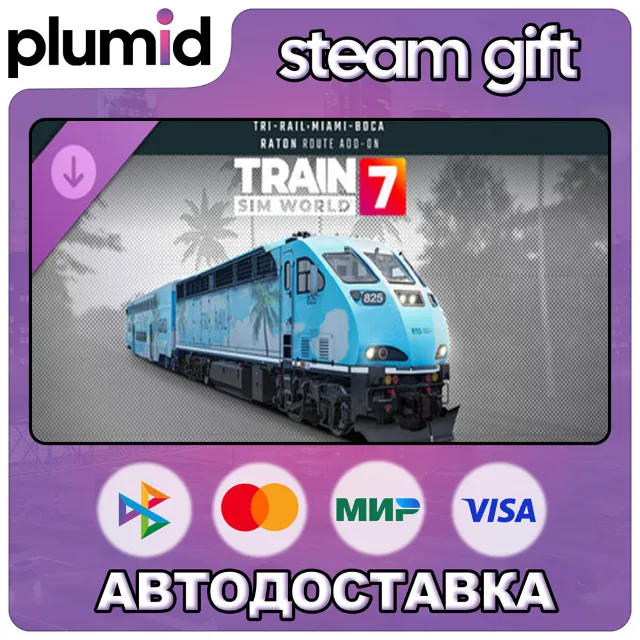 DLC Train Sim World 7: Florida Tri-Rail: Miami - Boca Raton Route A Steam Gift / Росс