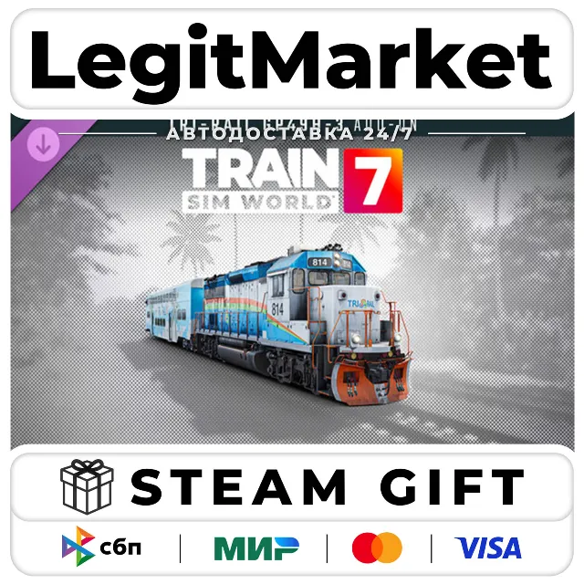 DLC Train Sim World 7: Tri-Rail GP49H-3 Loco Add-On / Steam АВТО / РУ + МИР