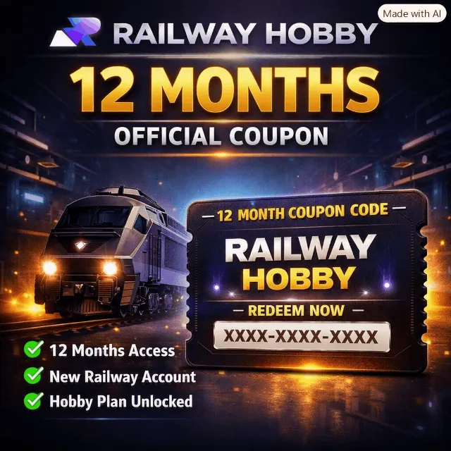 Railway Hobby 12 Месяцев Официальный Купон Новый Аккаунт