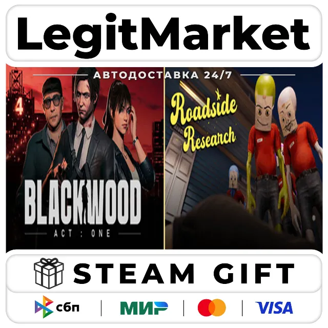BLACKWOOD and Roadside Research / Steam АВТО / РУ + МИР