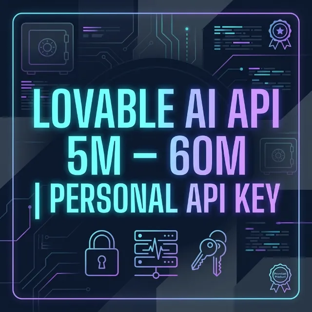Lovable AI API 5M–60M | Персональный API-ключ