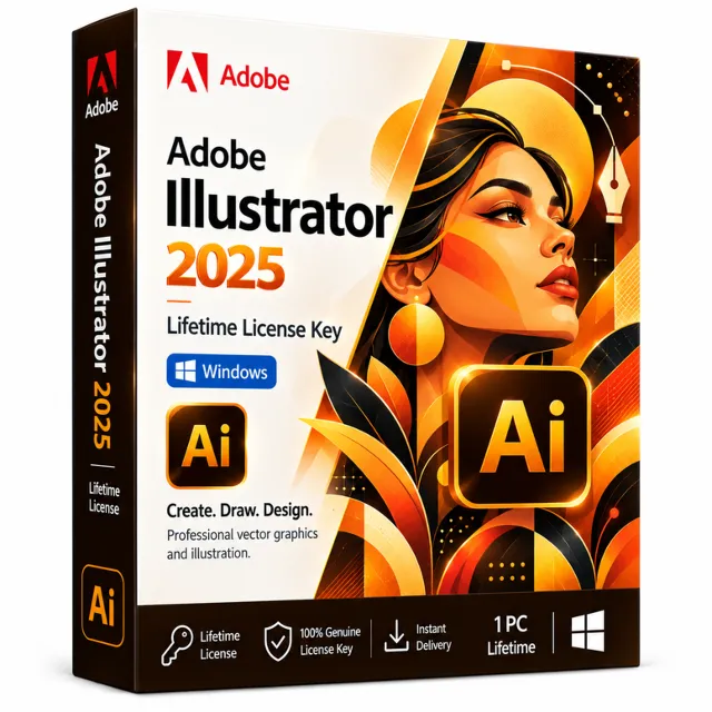 Adobe Illustrator 2025 | Глобальная лицензия | Windows | Мгновенная доставка