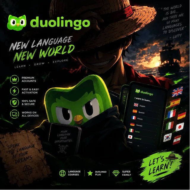 Подписка Duolingo Super — 12 месяцев