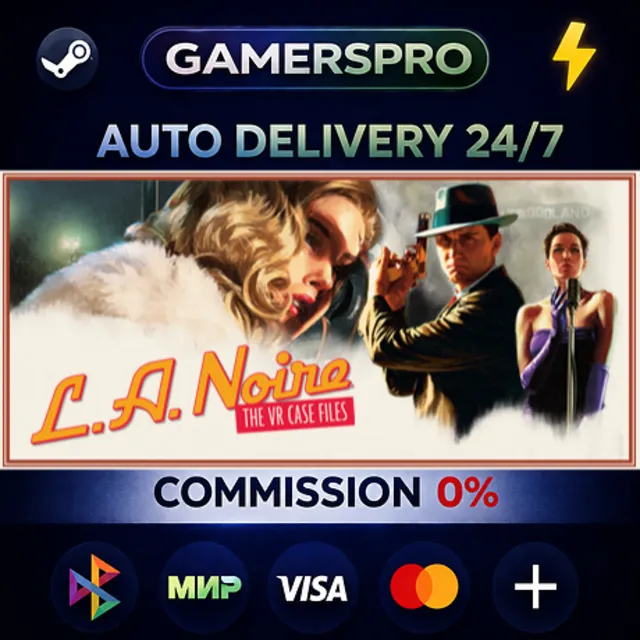 L.A. Noire: The VR Case Files・ВЫБОР РЕГИОНА・STEAM GIFT АВТО・