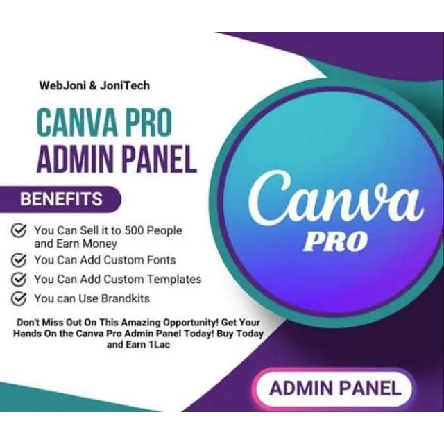 Canva Admin Panel {500 Usere}