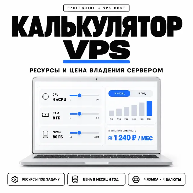 Калькулятор VPS: нужные ресурсы и стоимость владения сервером - By DzheiGuide