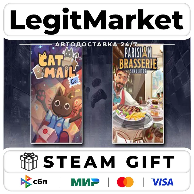 Cat Mail Co. &amp; Parisian Brasserie Simulator / Steam АВТО / РУ + МИР