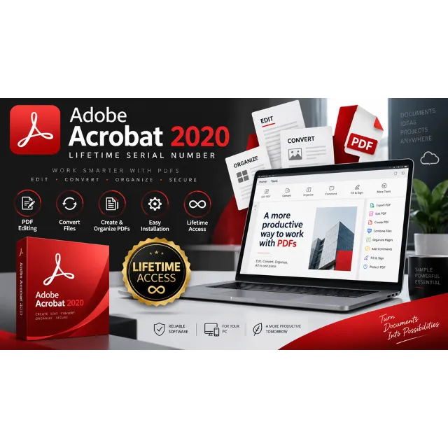 Adobe Acrobat 2020 Lifetime Serial Number – Windows