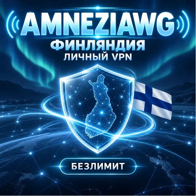 🇫🇮 AMNEZIAWG VPN ФИНЛЯНДИЯ 🔑 ЛИЧНЫЙ КЛЮЧ ФИНСКИЙ IP БЕЗЛИМИТ