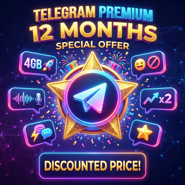 Ссылка на активацию Telegram Premium на 12 месяцев