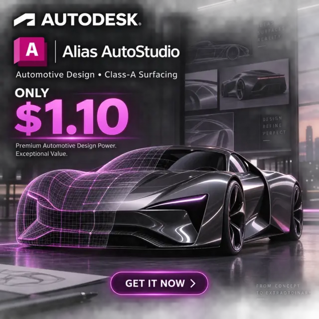 Autodesk Alias ​​AutoStudio | 2027/2026/2025/2024 | На вашу электронную почту