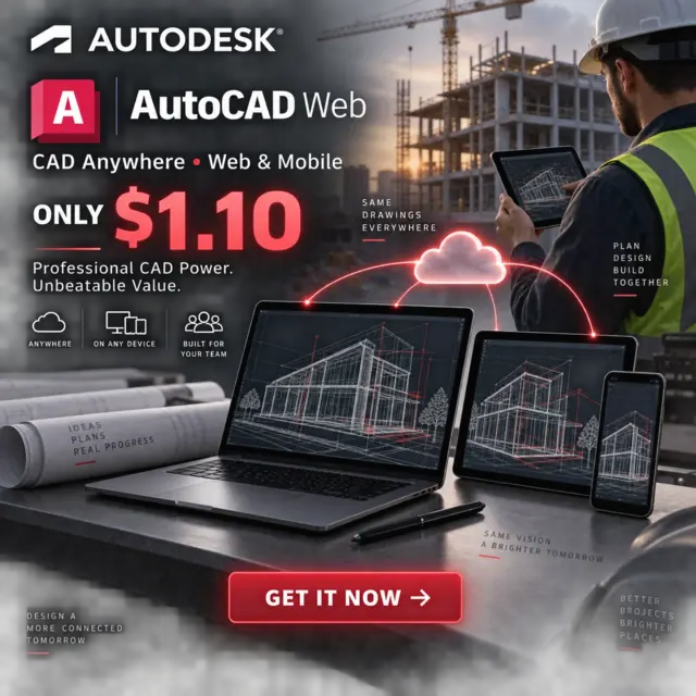 Autodesk AutoCAD Web | 6 Месяцев | На Ваш Email