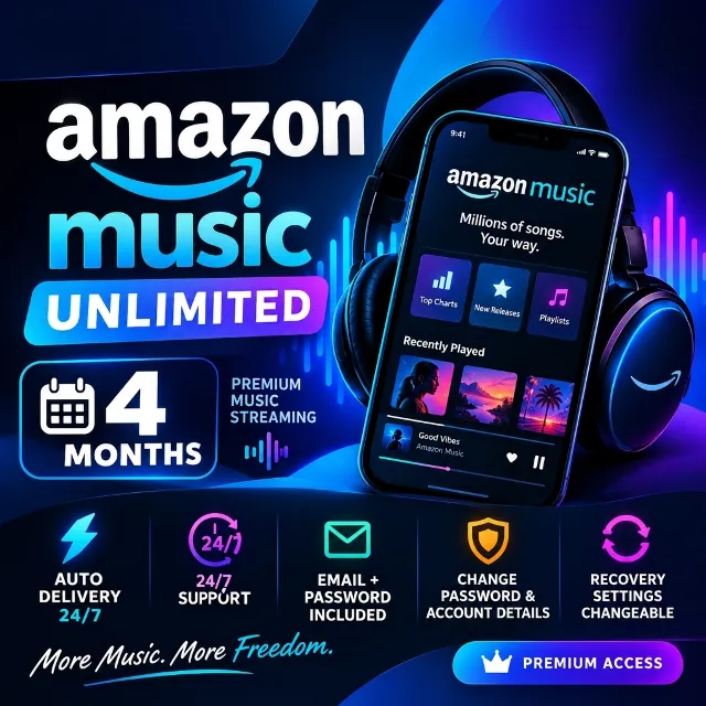 Amazon Music Unlimited 4 месяца | Личный аккаунт | Автовыдача 24/7