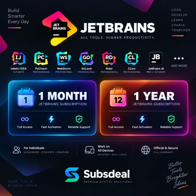 Апгрейд JetBrains AI / Все продукты 1-12 месяцев Полная гарантия