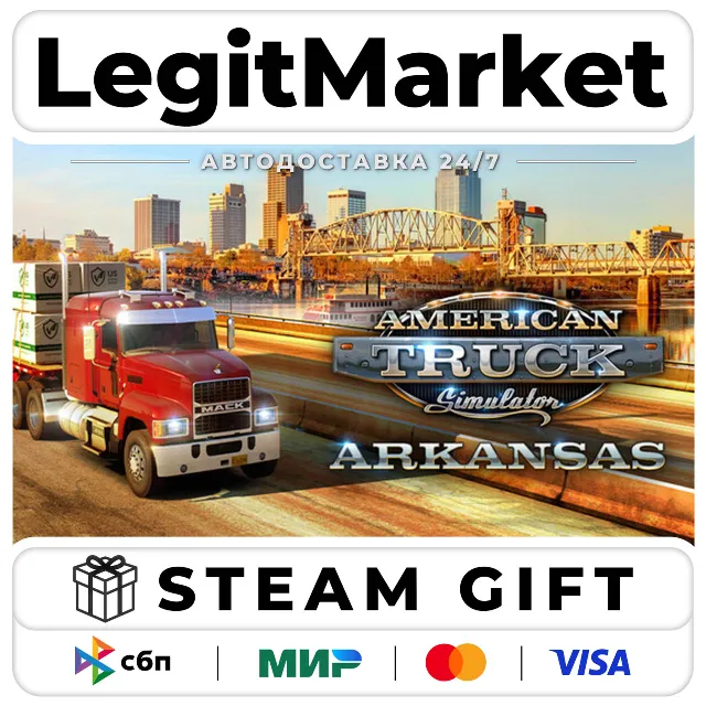 DLC American Truck Simulator - Arkansas / Steam АВТО / РУ + МИР