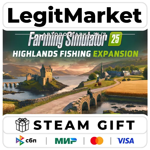 DLC Farming Simulator 25: Highlands Fishing Expansion / Steam АВТО / РУ + МИР