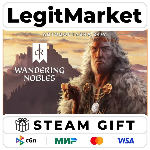 DLC Crusader Kings III: Wandering Nobles / Steam АВТО / РУ + МИР
